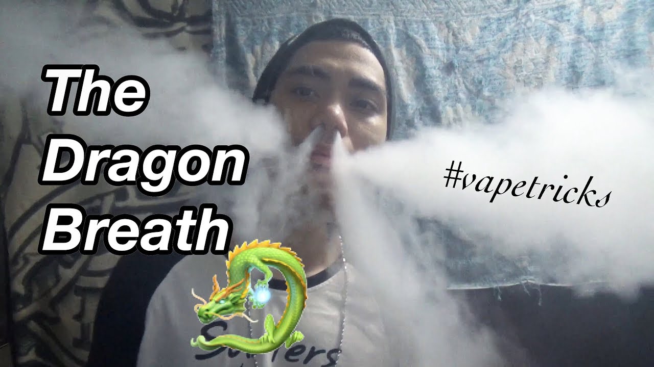 Vape Tricks Tutorial: How i do THE DRAGON BREATH EXHALE!!! (not a professional vapor)