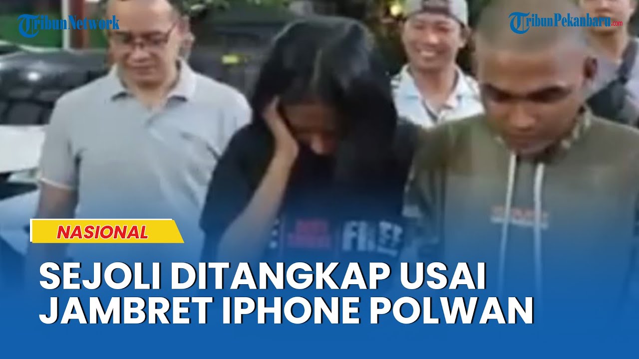 Detik-Detik Pasangan Sejoli Diciduk Polisi Usai Nekat Jambret Ponsel Milik Polwan di Jakpus