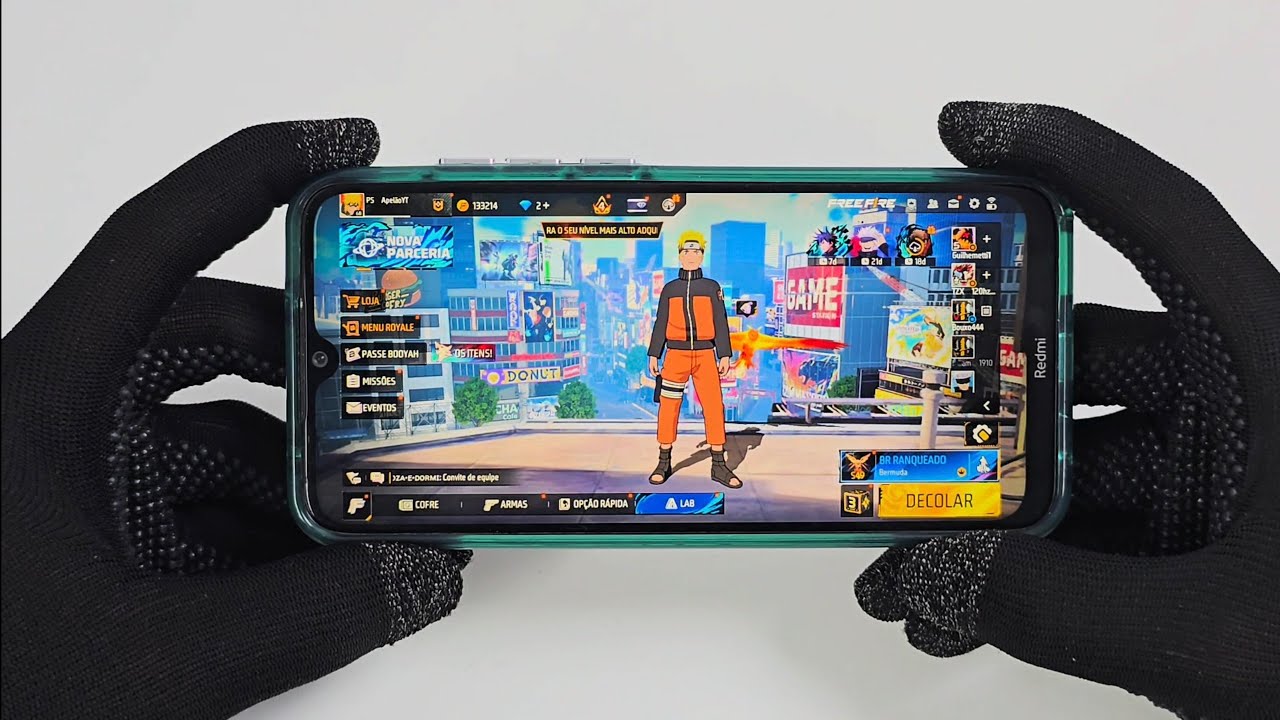 Redmi Note 8 Na Nova Atualização Do Free Fire 📱Olha Oque Aconteceu!!! 😱 