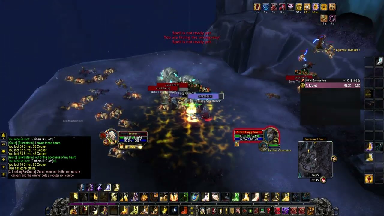 Cataclysm Grinding + Embersilk cloth Farm Method 82-85 Insane 2.5-3M Per HR XP! Hyper spawn mobs