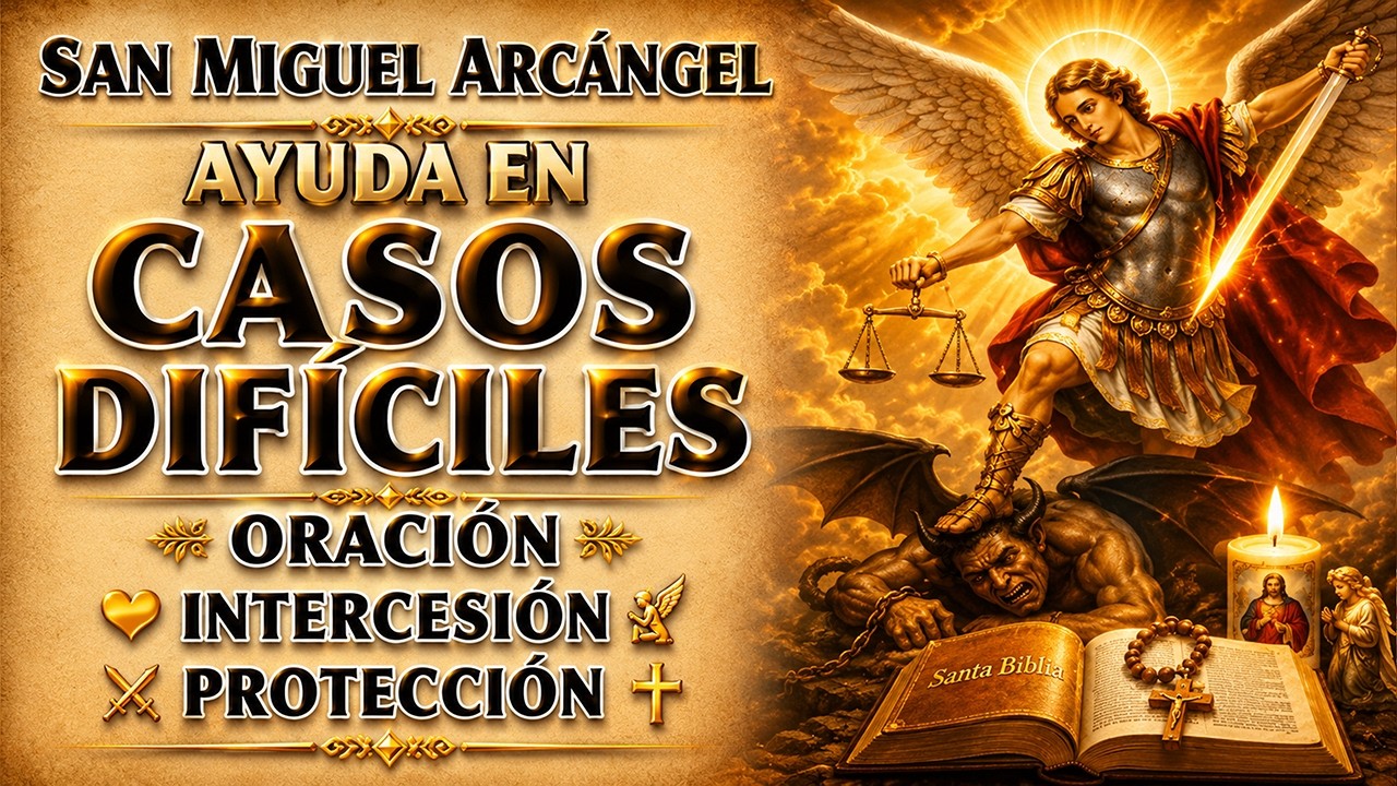 ORACIÓN A SAN MIGUEL ARCÁNGEL PARA CASOS DIFÍCILES