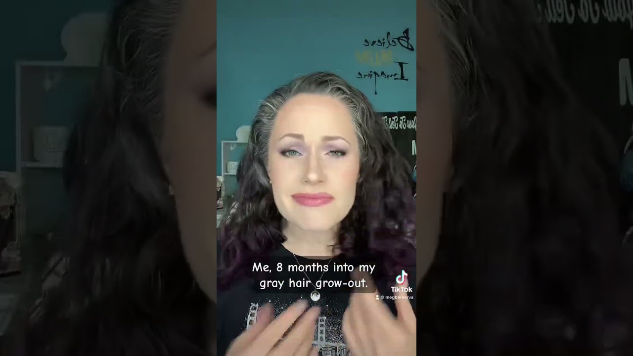 This gray hair transition is brutal. Gray hair grow out takes forever!