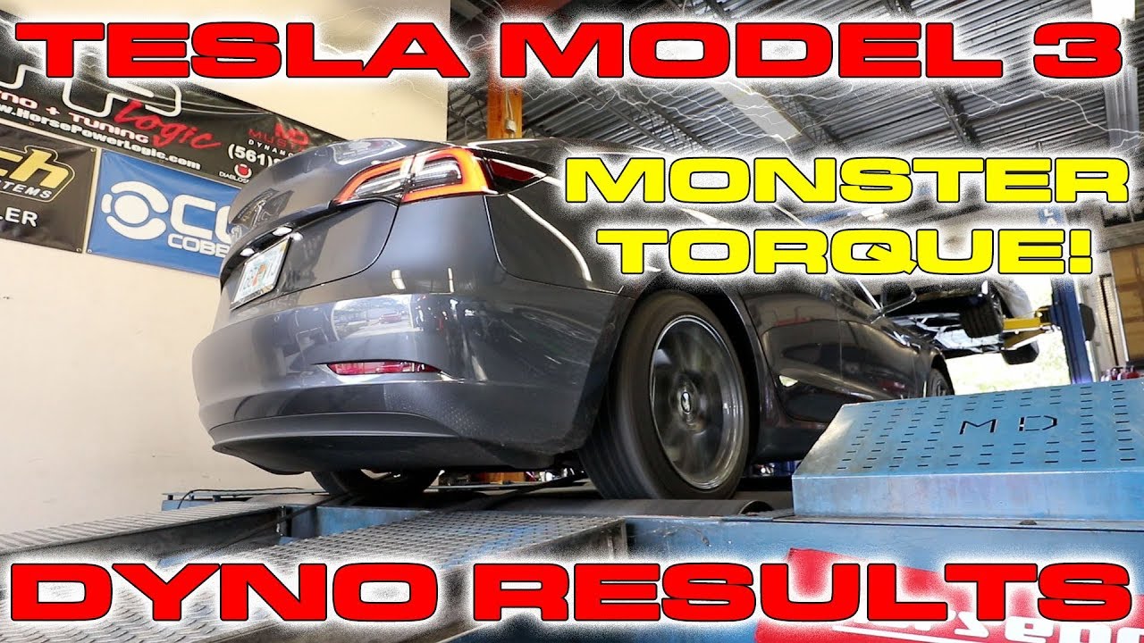 Tesla Model 3 on the Dyno puts down big Torque Numbers!