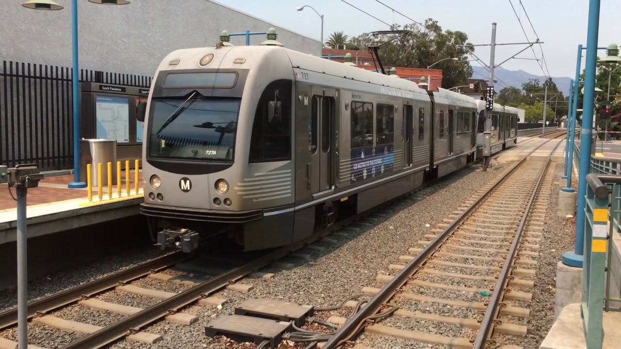 Metro Gold Line Action At South Pasadena Station