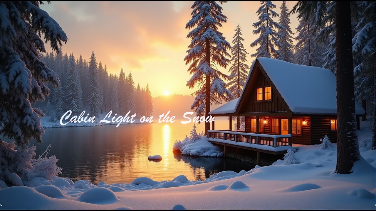✨Cabin Light on the Snow |Cinematic Ambient |Modern Classical |Peaceful Piano .
