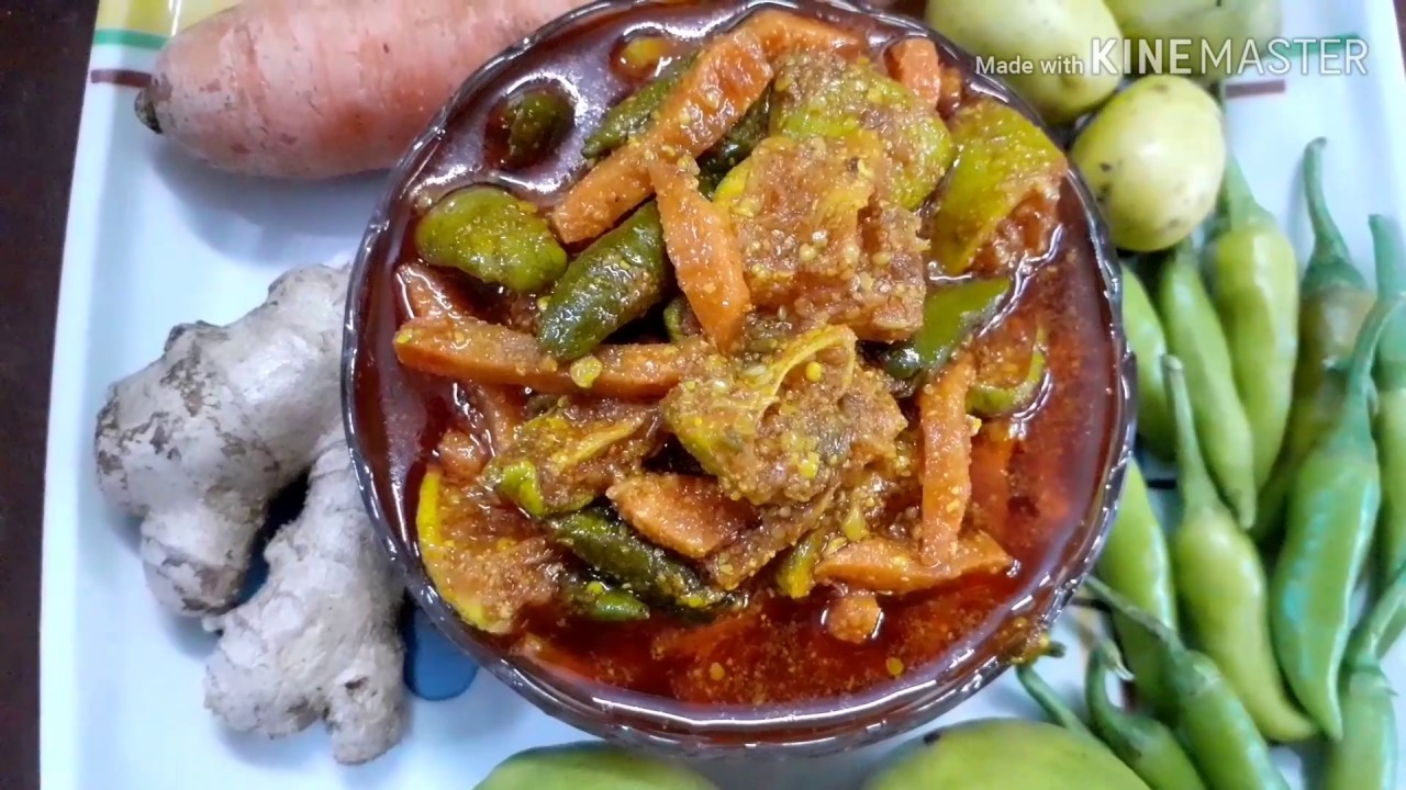 মিক্সড ভেজিটেবল আচার||পাঁচমেশালি আচার||Mixed vegetable pickle