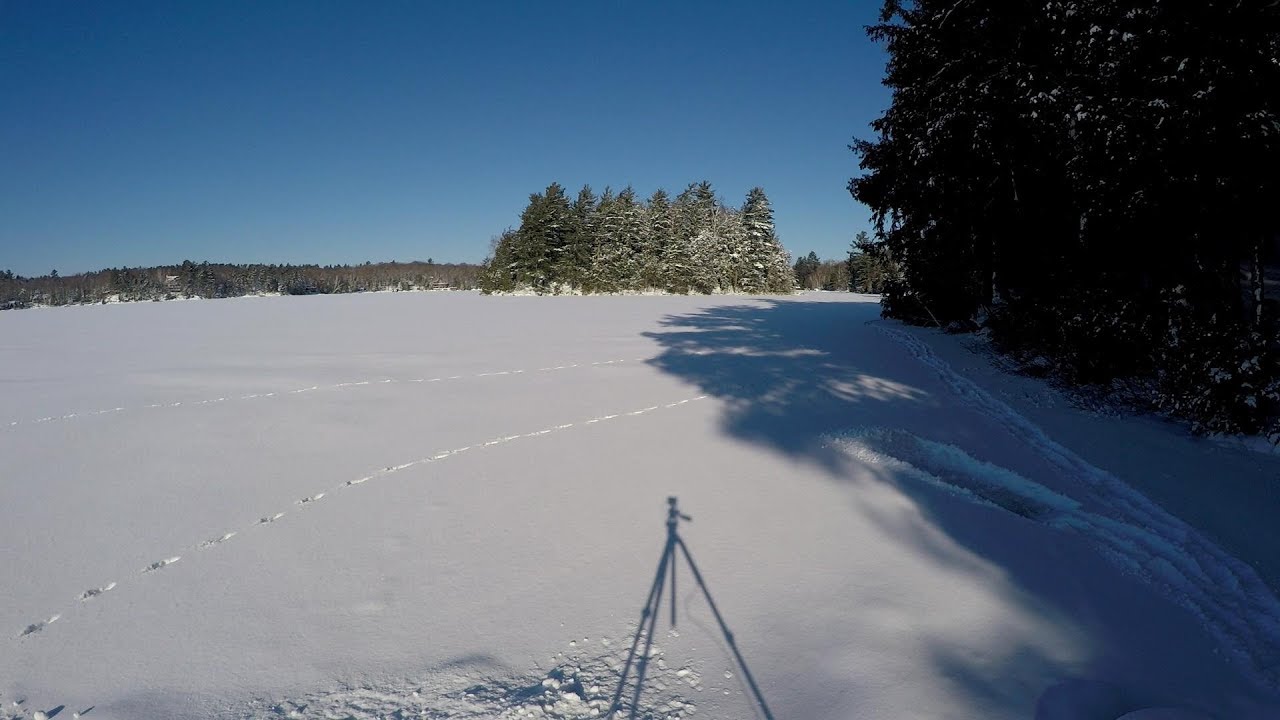 DIY ice rink on Sugar Lake