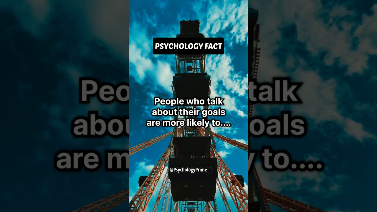 People who talk about their goals are&hellip;.. #shorts #psychology #facts