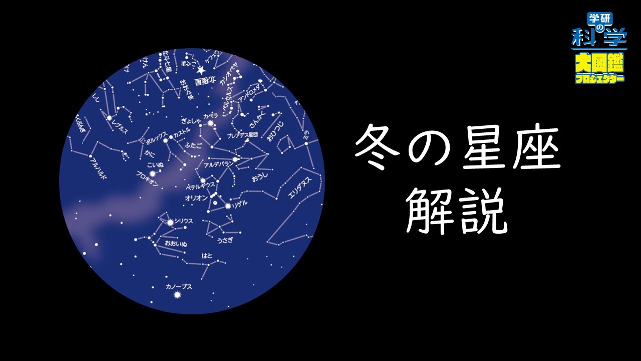 冬の星座 解説【学研の科学 大図鑑プロジェクター】