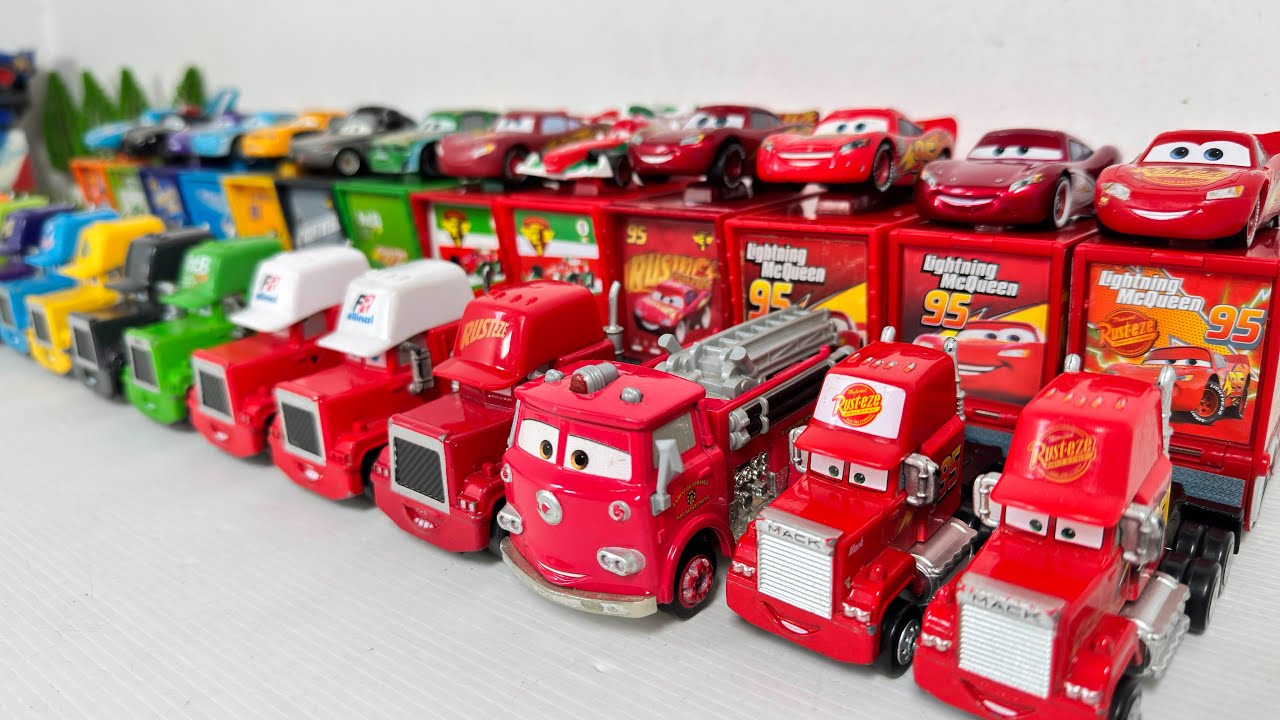 Disney Pixar Cars Unboxing Review | Full Lightning McQueen, Tow Mater, Doc Hudson, Sally, Mack