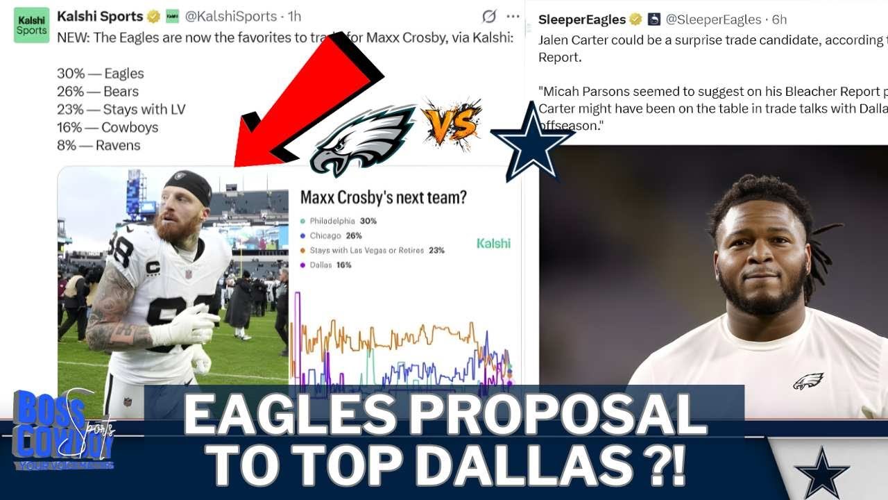 BREAKING: Eagles Plotting Jalen Carter Trade for Maxx Crosby to Beat Dallas?! 👀🦅