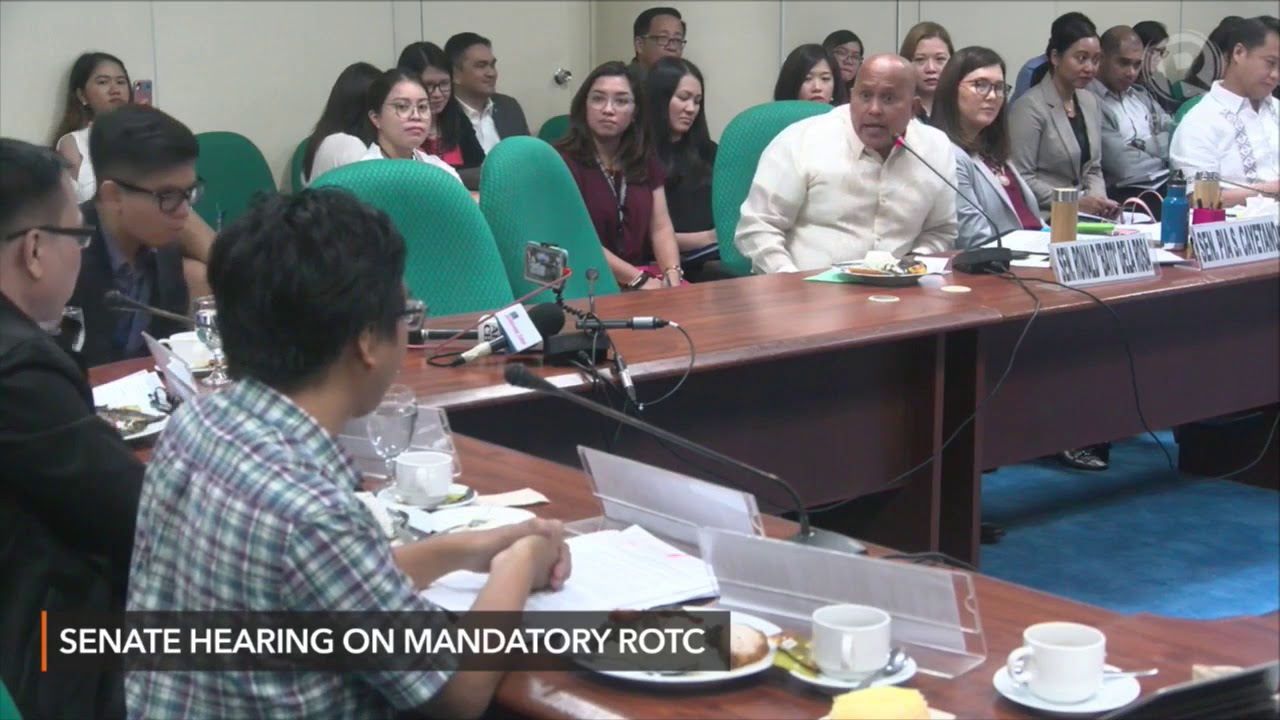 Bato Dela Rosa's heated exchange with a student leader at Senate ROTC hearing
