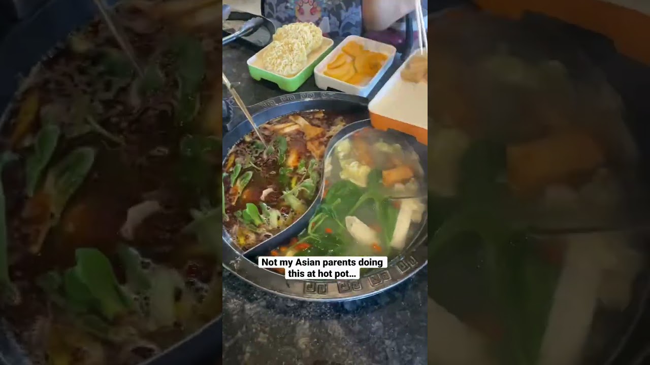 NOT MY ASIAN PARENTS AT HOT POT&hellip; #mukbang #food #eating
