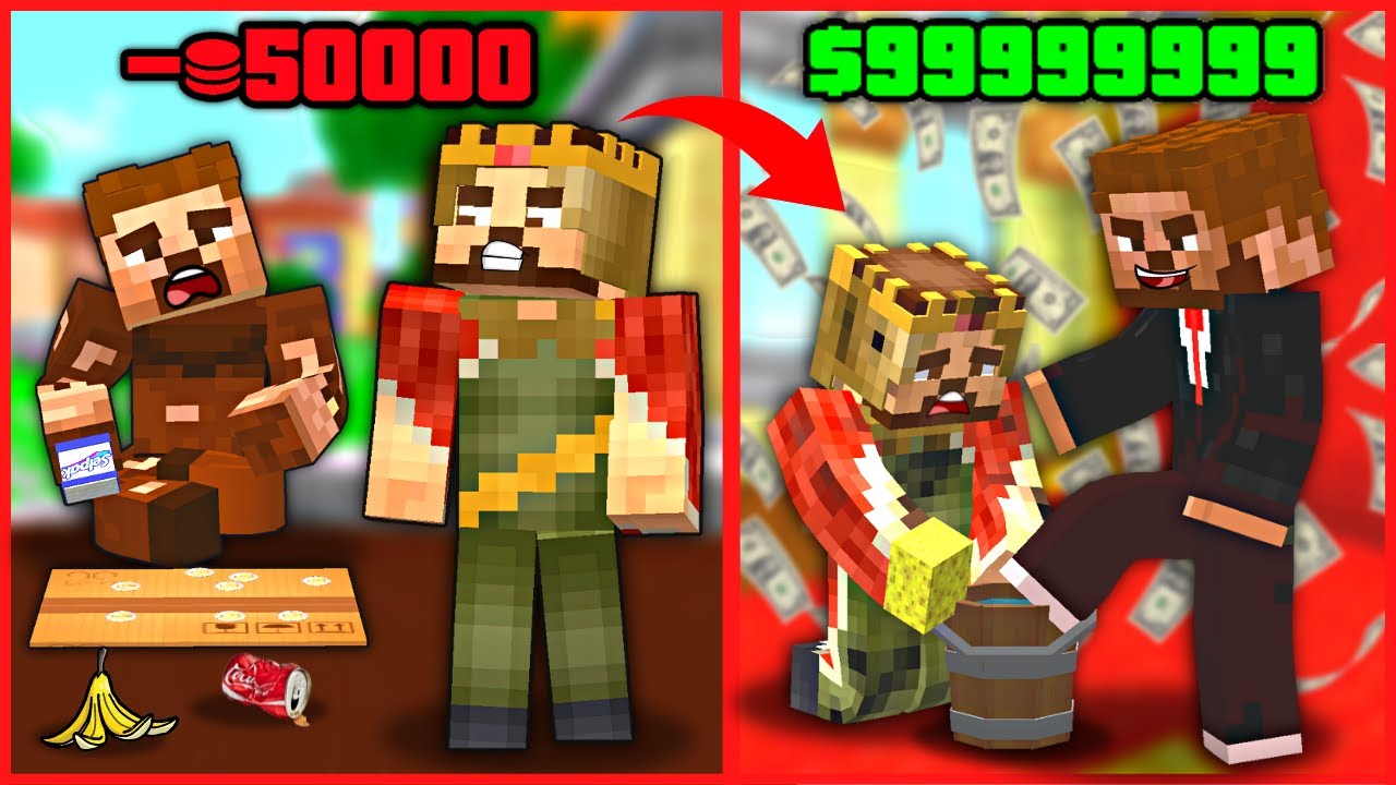 HER ŞEY TERSİNE DÖNDÜ, ZENGİN FAKİR OLDU, FAKİR ZENGİN OLDU! 😂 - Minecraft
