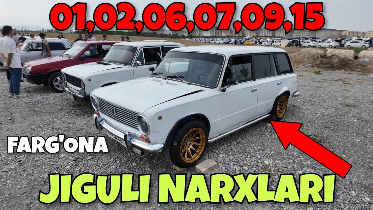 LADA JIGULI NARXLARI. 24-AVGUST. FARG'ONA MASHINA BOZORI 