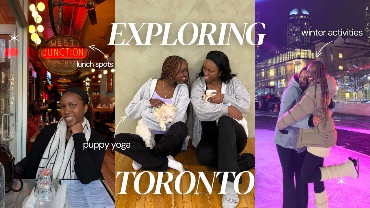 TORONTO VLOG | exploring toronto + winter activities 🏙️❄️