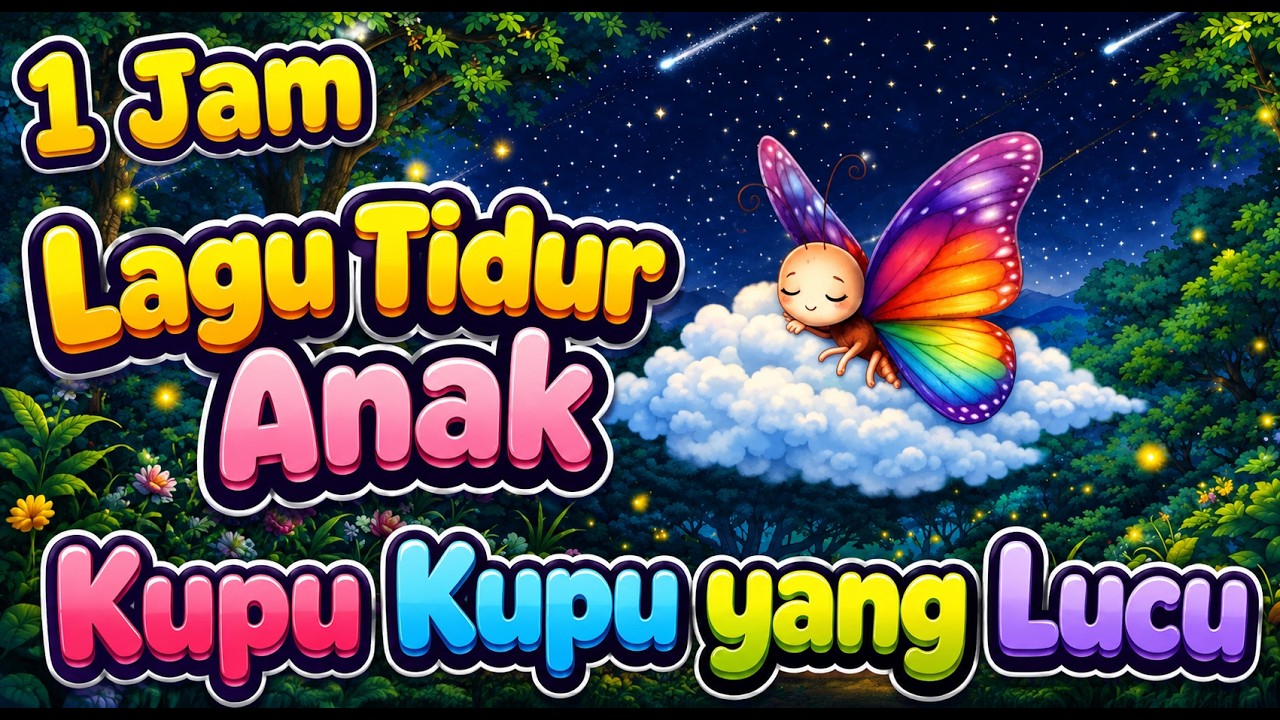 Kupu Kupu yang Lucu Instrumental ♫ Musik Pengantar Tidur Bayi ♥ Lagu Balita Tidur