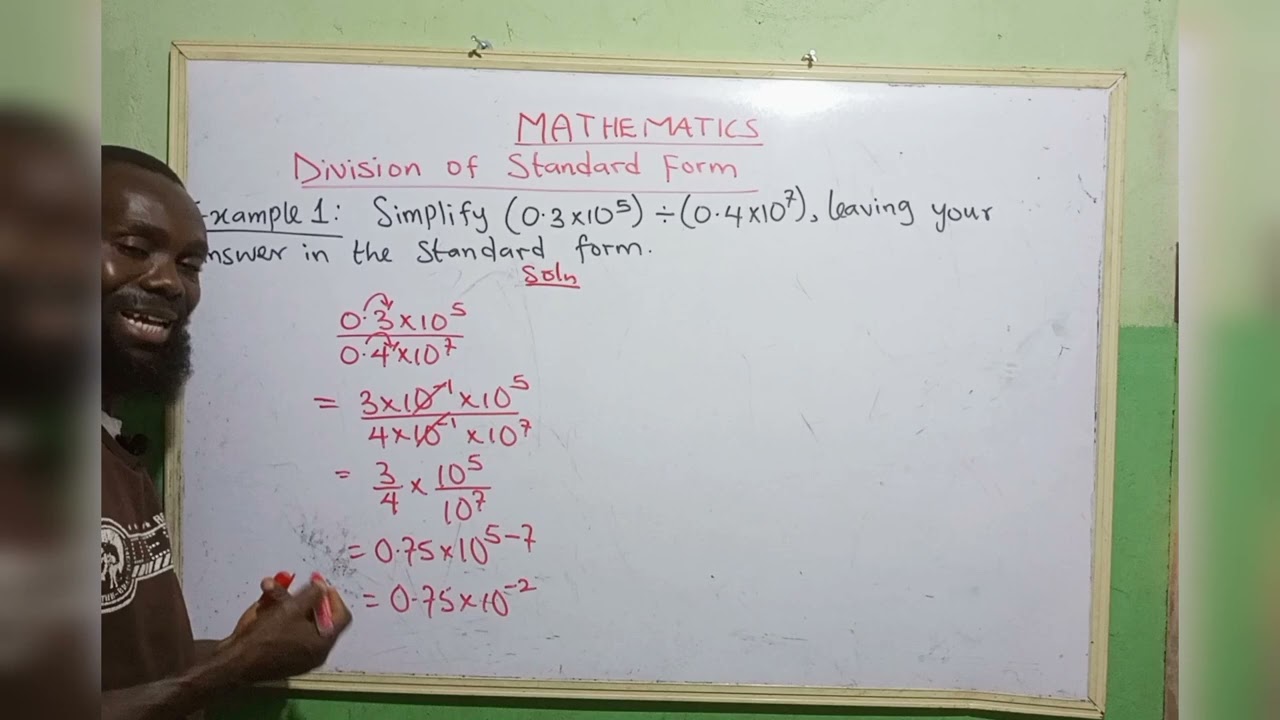 Division of Standard Form