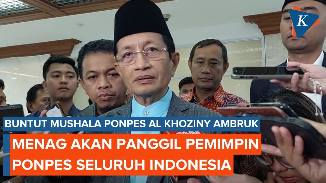 Menag Akan Panggil Pemimpin Ponpes Seluruh Indonesia Buntut Mushala Al Khoziny Ambruk