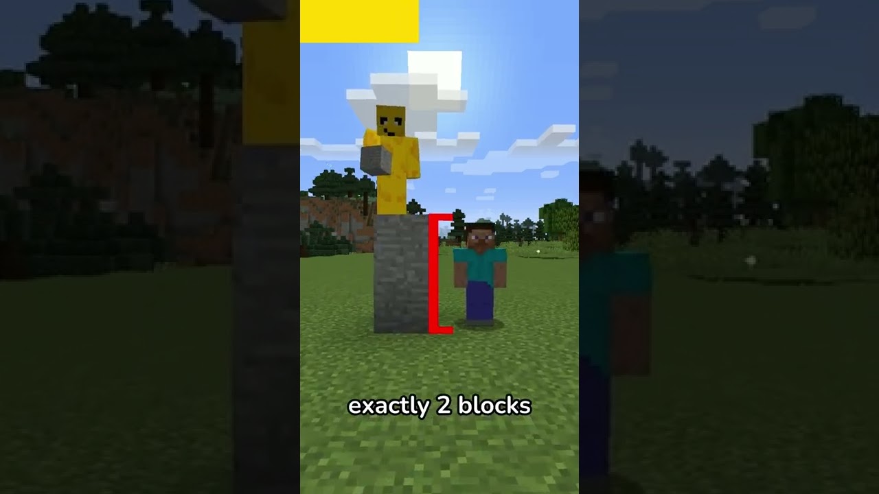 how tall is minecraft steve?? #shorts