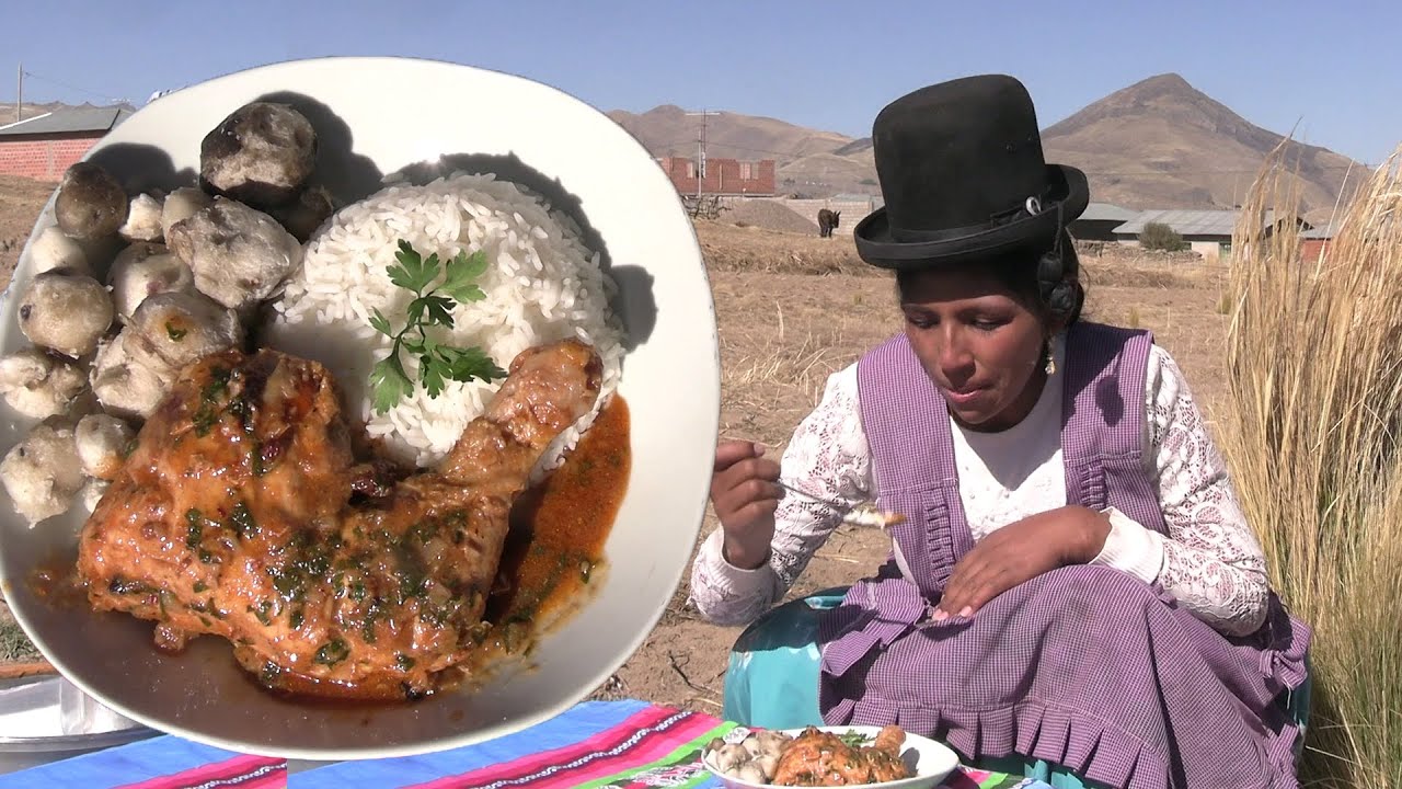 POLLO A LA CERVEZA COCINANDO AL AIRE LIBRE EN EL CAMPO - CHOLITA JULIA