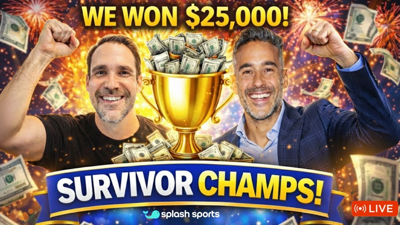 WE WON THE SPLASH SPORTS NFL SURVIVOR 🏆