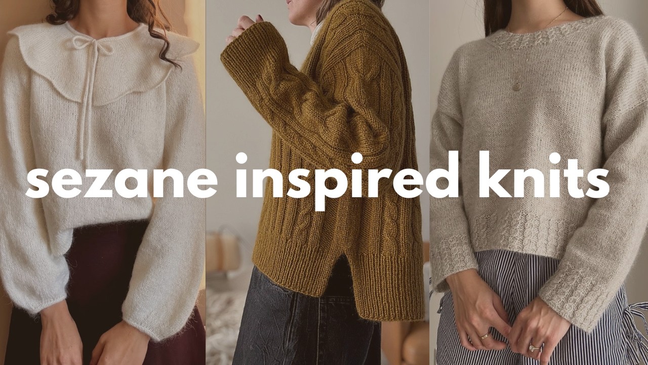 🌷 10 SPRING knitting patterns to get the Sézane look! with new & upcoming releases ✨