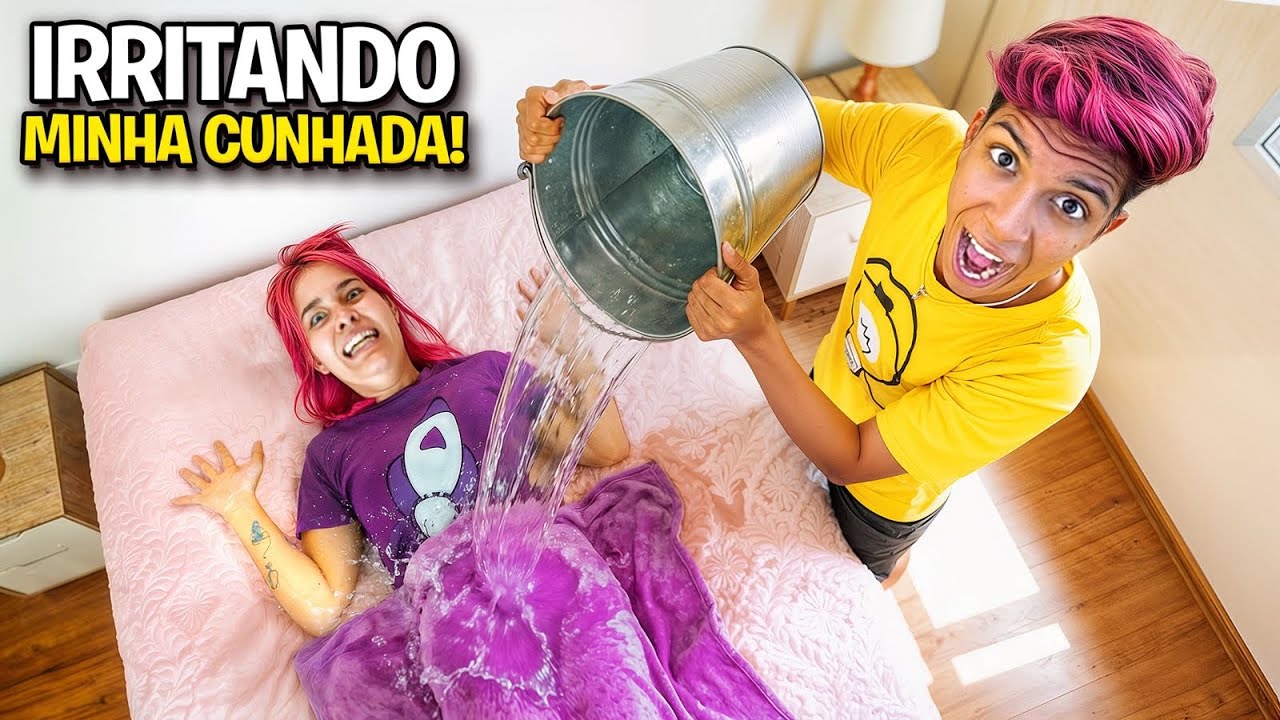 IRRITEI A MINHA CUNHADA POR 24 HORAS *Ela surtou ? 