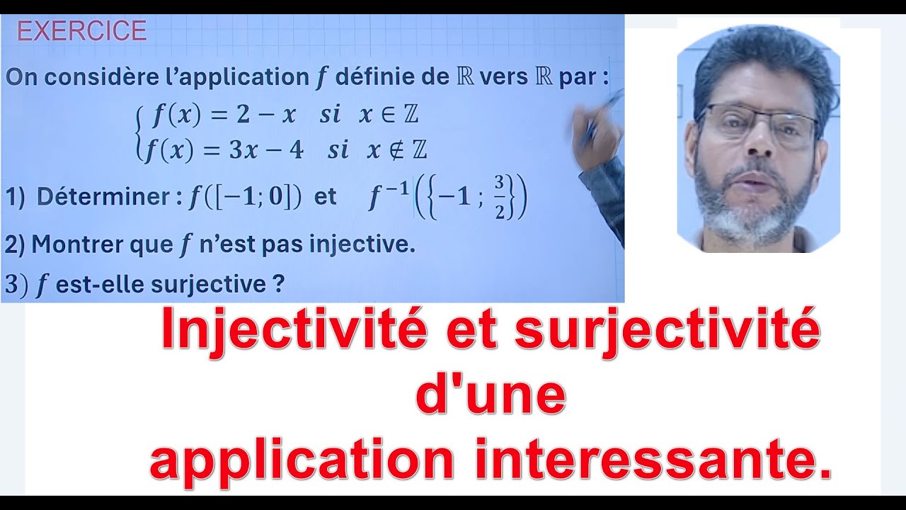 Injectivité et surjectivité d'une application intéressante. :
