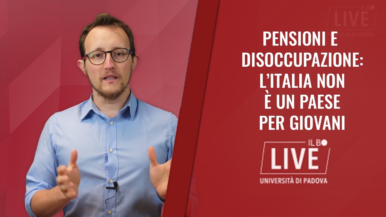 Pensioni e disoccupazione: l'Italia non è un paese per giovani