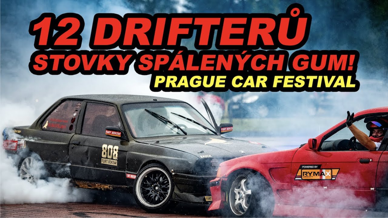 12 drifterů a stovky spálených gum! | Prague car festival 2020