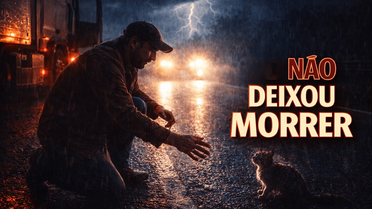 No meio da TEMPESTADE ele viu um ANIMAL PRESO e decidiu PARAR