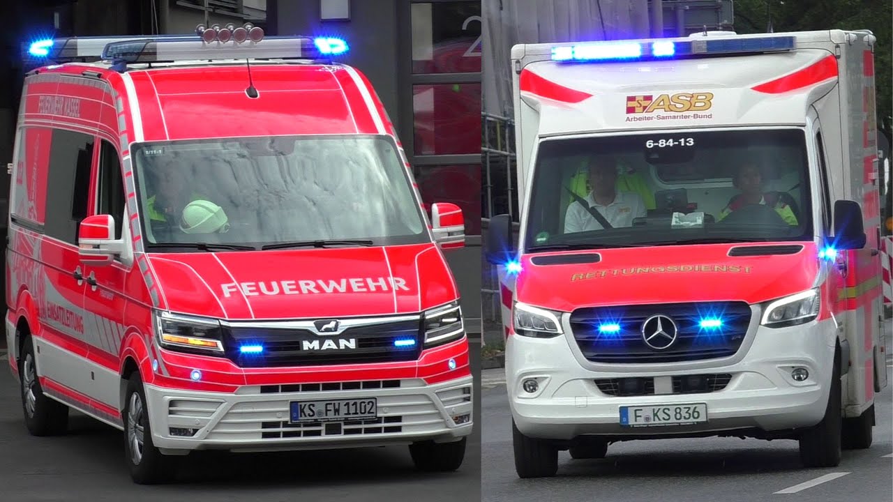 Einsatzfahrten Feuerwehr, Notarzt und Rettungsdienst in Kassel