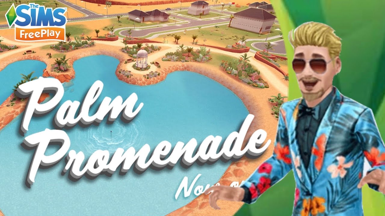 Palm Promenade Sim Spring Event | Sims FreePlay