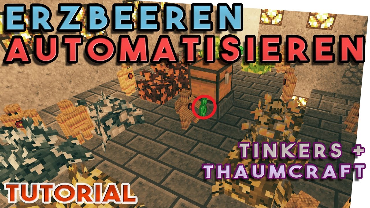 Tinkers Construct Beerenbüsche Automatisieren mit Thaumcraft Golems! Deutsch Tutorial