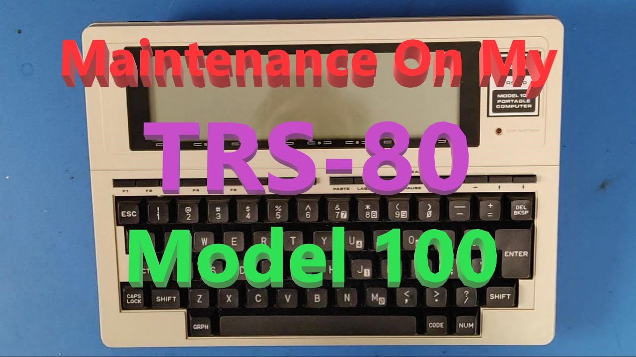 Doing Some  Maintenance On My TRS-80 Model 100