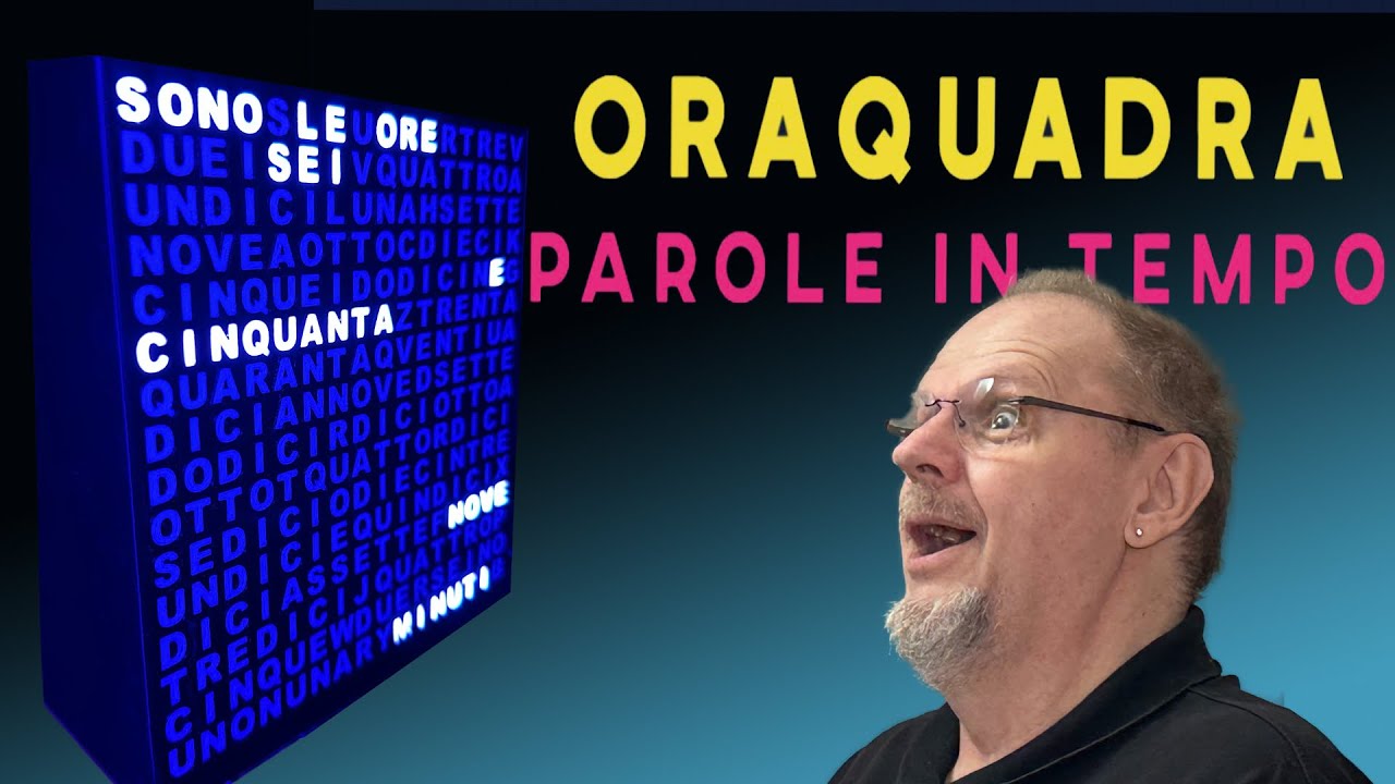 SH214 - OraQuadra, L'orologio fatto di parole