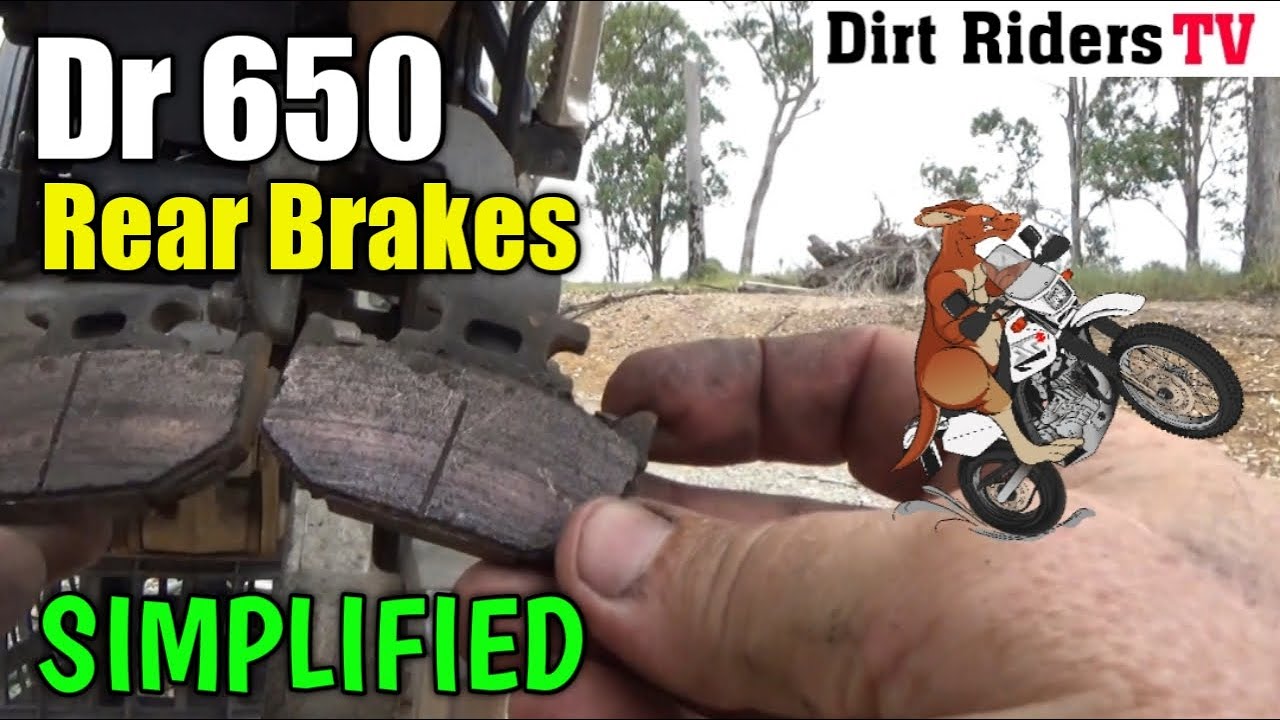 My DR 650 Rear Brake Pads Change