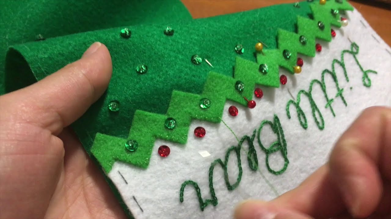 Bucilla Letters to Santa Felt Stocking Kit Video #2