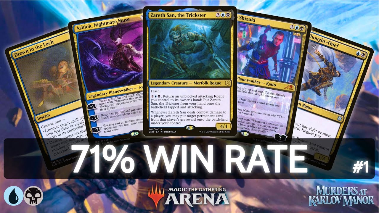 🔵⚫ Dimir Rogues, 71% Win Rate, part 1 | MTG Arena | Explorer | BO3 | Murders at Karlov Manor