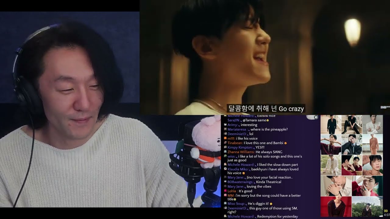 DJ REACTION to RUN JIN #7 + LE  SSERAFIM CRAZY + BAEKHYUN PINEAPPLE SLICE