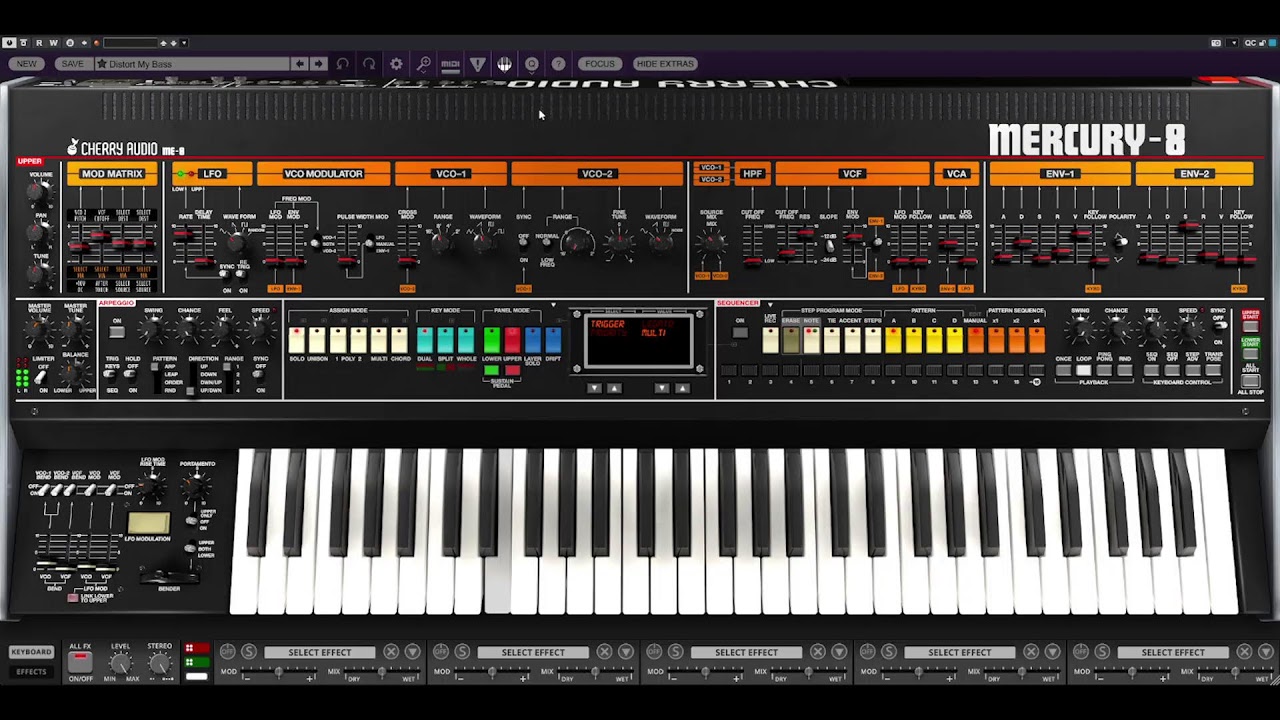 Cherry Audio Mercury 8 Synthesizer Fun and Sound Design