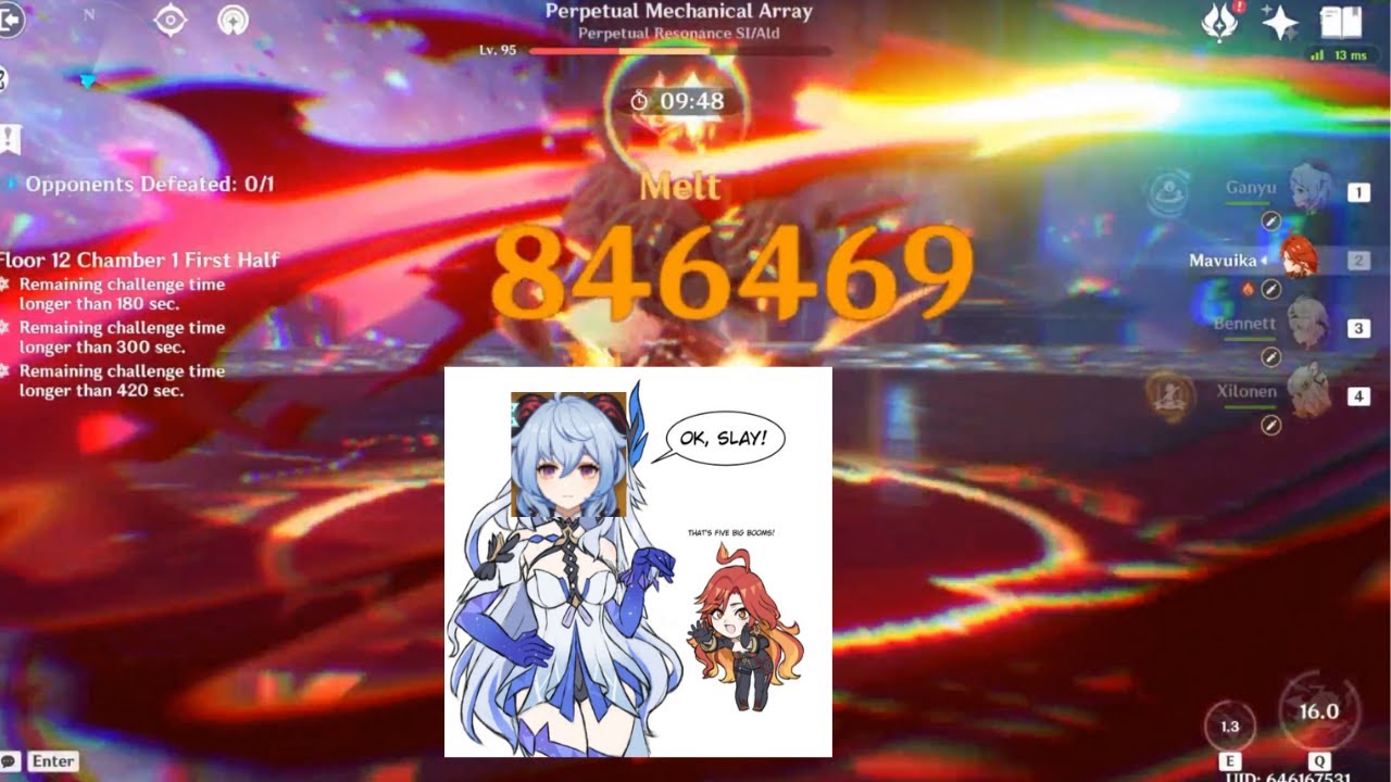 90 seconds of Mavuika being Ganyu's best 