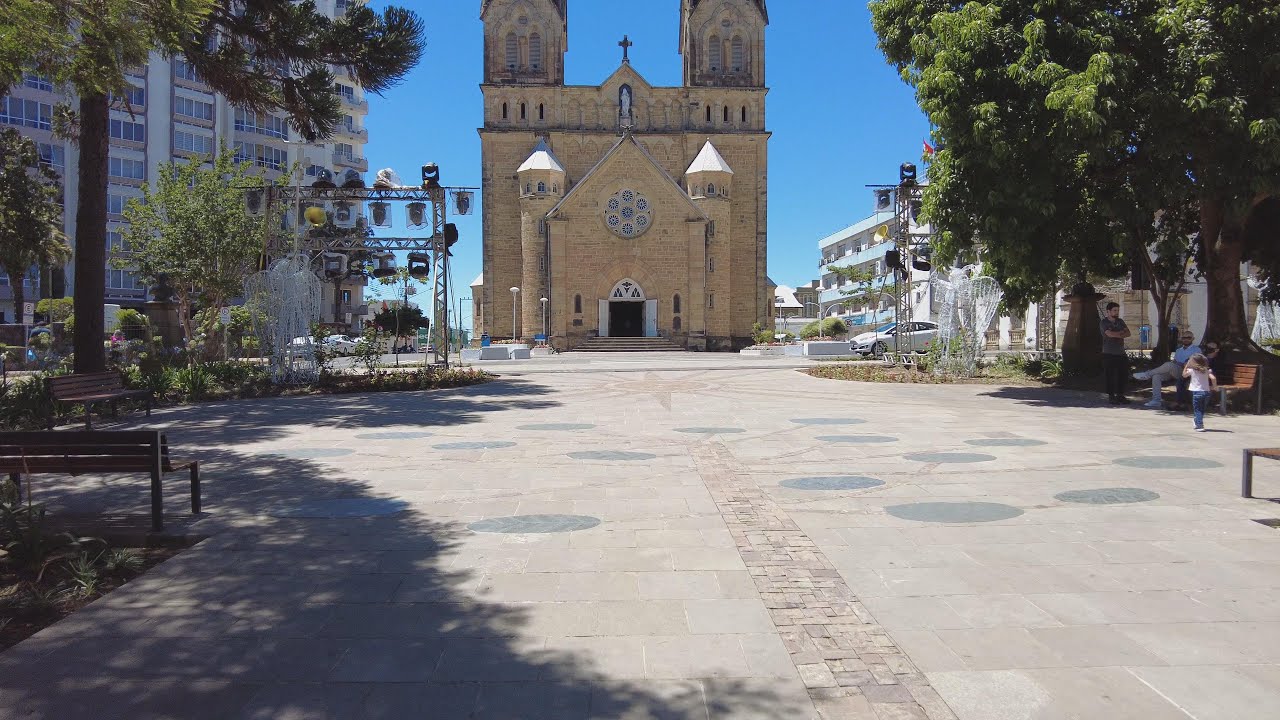 Passeio pelo centro de Lages-SC, em vers&atilde;o acelerada 4K