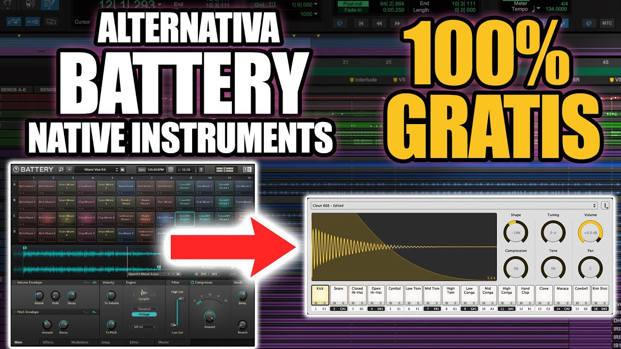 Battery (Native Instruments) Alternativa 💰100% GRATIS 🤯 (VST, AU, AAX) Plugin Gratis | Free VST