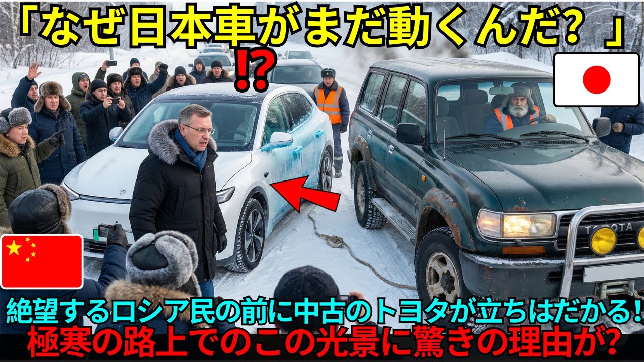 【海外の反応】「中国製があれば日本車は不要だ」制裁下のロシアで日本車排除が進んだ結果…街中が凍りついた鉄屑だらけに！？現地民が「頼むから売ってくれ」と中古のトヨタに殺到した真相！！