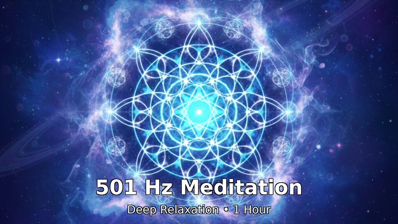 501 Hz Deep Meditation Music | Heal Mind & Body | 1 Hour Cosmic Relaxation