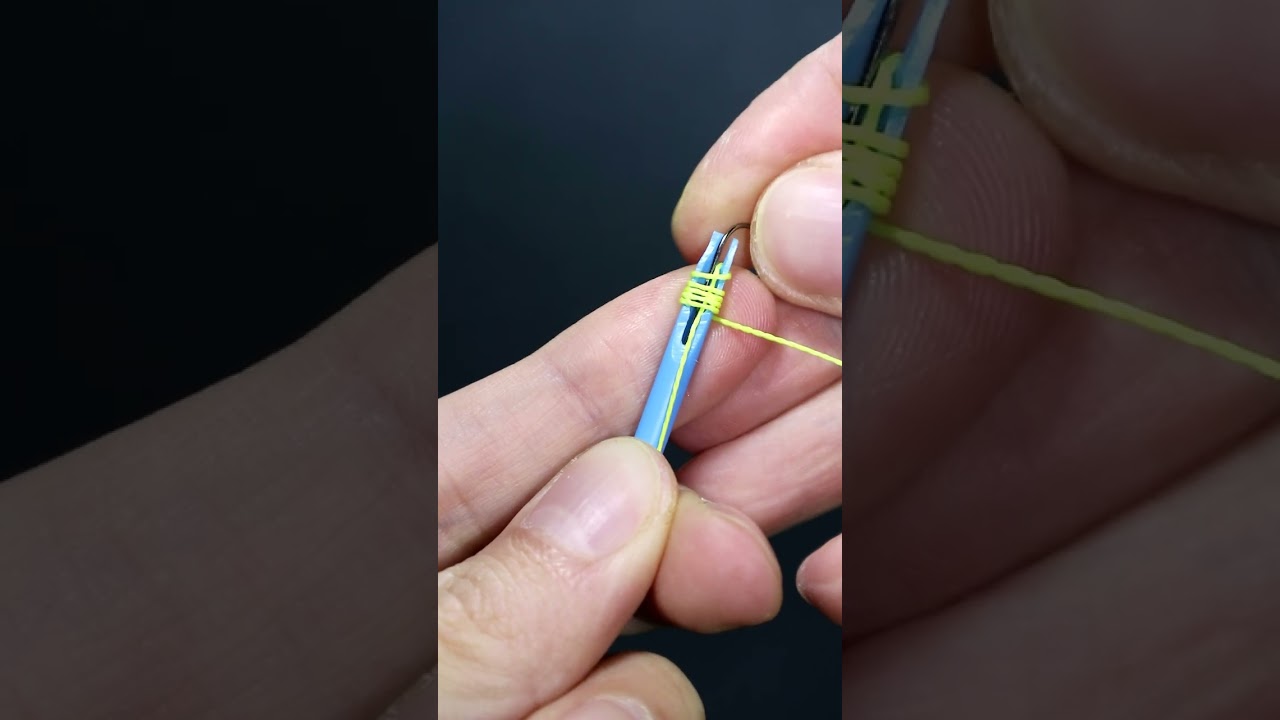 A magic wand with which hooks are tied to a fishing line