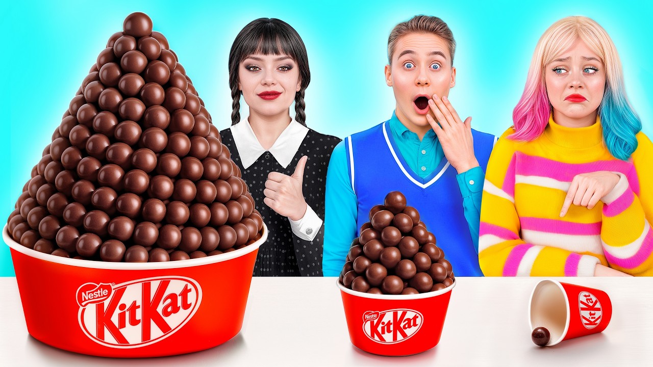 Большая, Средняя или Маленькая Тарелка Челлендж | Веселые Идеи с Едой от Multi DO Challenge