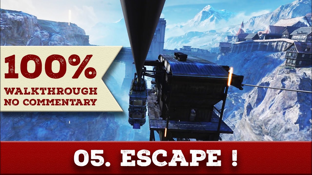 Wolfenstein: The Old Blood Walkthrough (Über difficulty,All Collectibles) part5 ESCAPE!